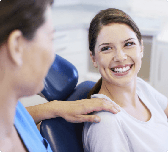 Man sitting patiently in dental chair